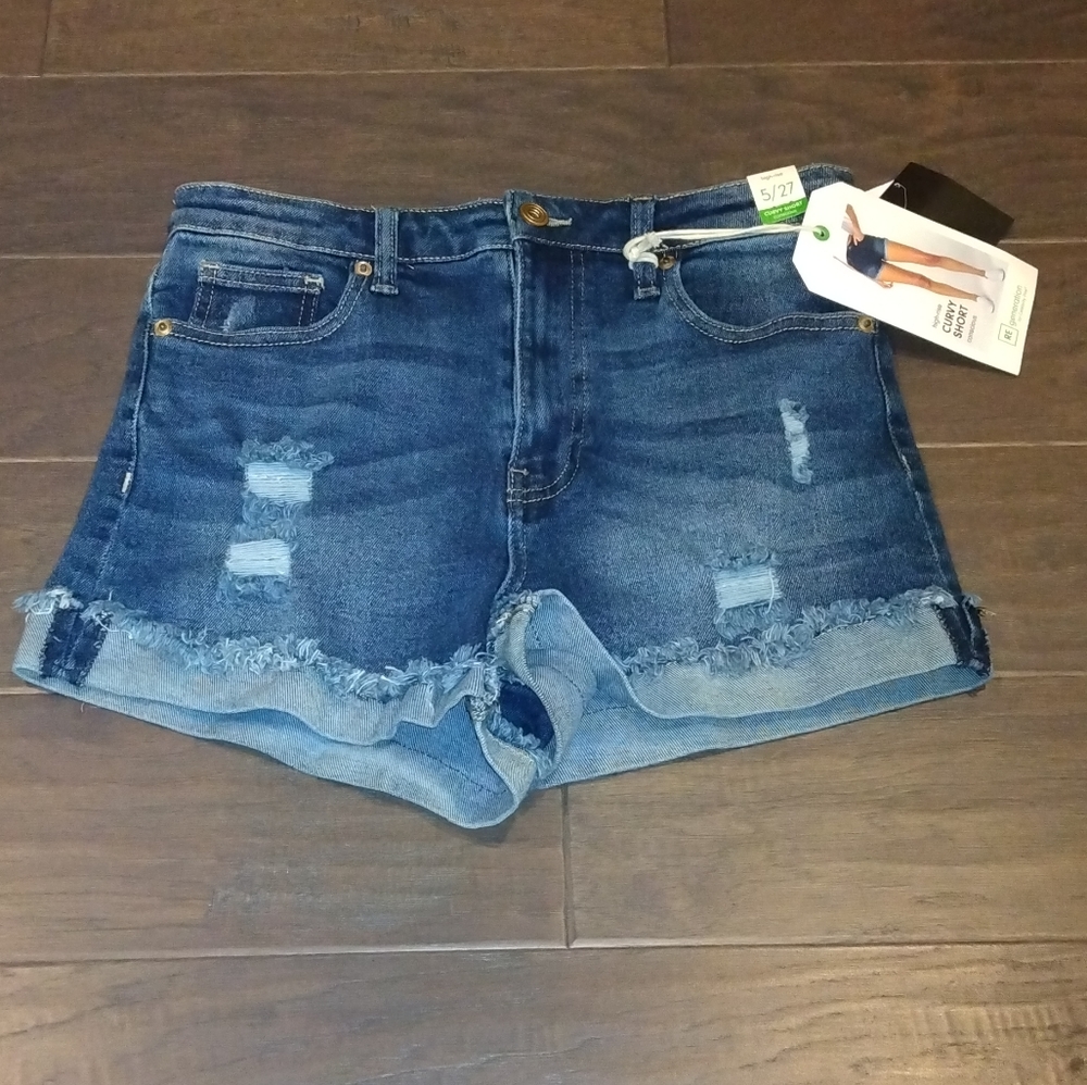Re generation By Celebrity Pink Women's Blue Jeans Curvy  Shorts Size 5